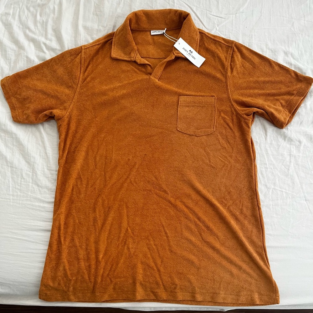 Orange Terry Polo [John Henric]